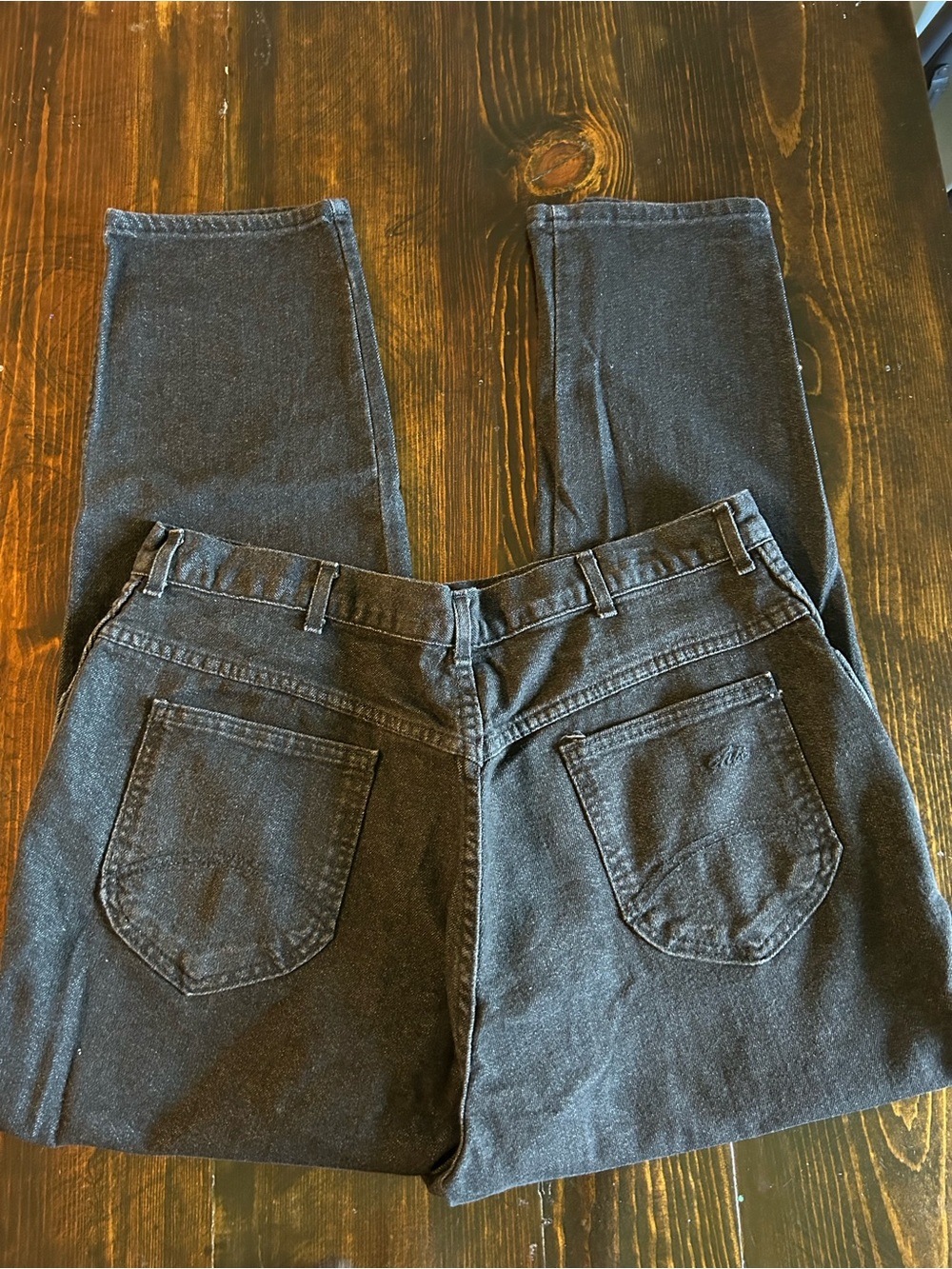 Vintage Chic Made in USA Black High Rise Mom Jeans Petite